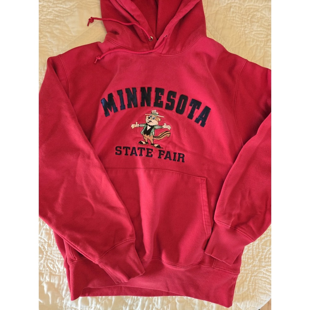 Minnesota State Fair Fairchild The Gopher Hoodie Red M L Signature Concepts Rare